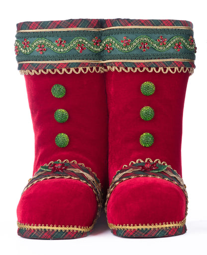 Katherine's Collection Holiday Magic Tabletop Boots – Red