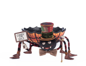 Katherine's Collection Broomstick Acres Spider Candy Dish