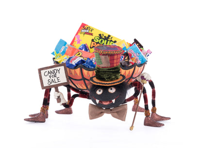 Katherine's Collection Broomstick Acres Spider Candy Dish