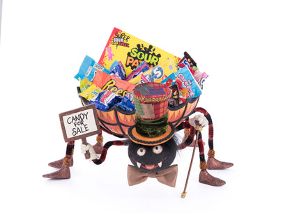 Katherine's Collection Broomstick Acres Spider Candy Dish