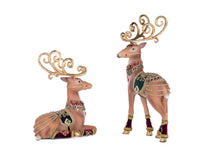 Load image into Gallery viewer, Katherine&#39;s Collection Christmas Castle Deer Set of 2
