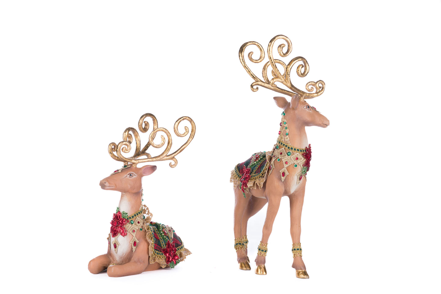 Katherine's Collection Holiday Magic Deer Set of 2