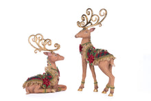 Load image into Gallery viewer, Katherine&#39;s Collection Holiday Magic Deer Set of 2