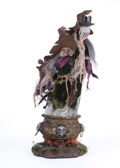 Katherine's Collection Broomstick Acres Witches Candle Holder