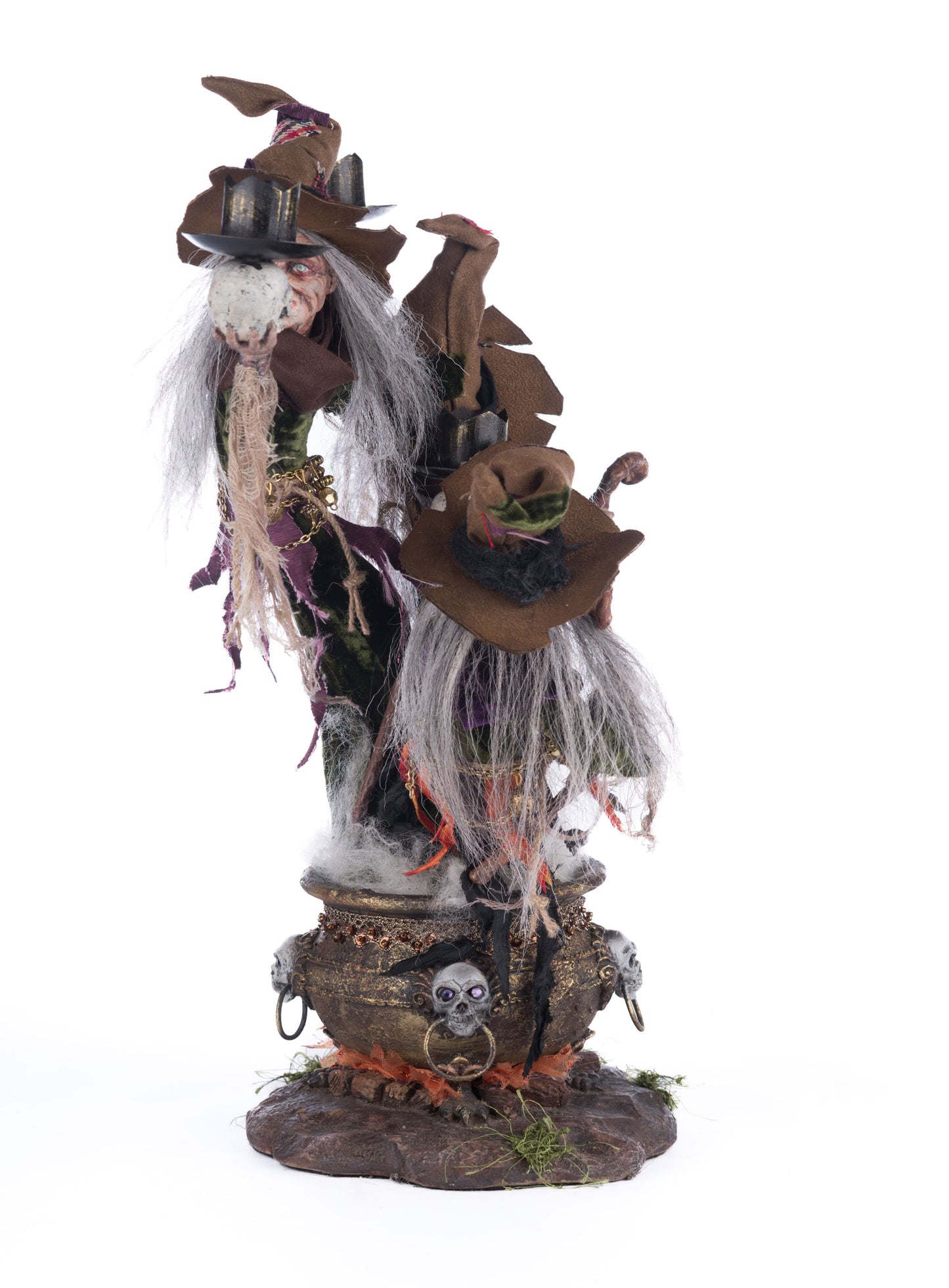 Katherine's Collection Broomstick Acres Witches Candle Holder