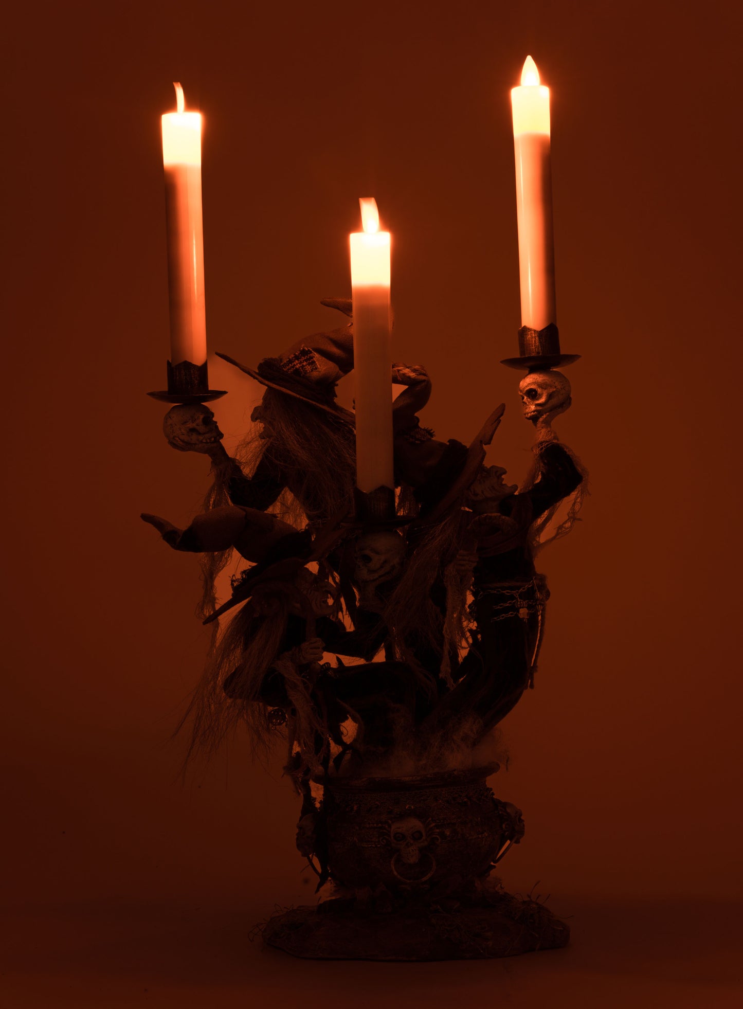 Katherine's Collection Broomstick Acres Witches Candle Holder