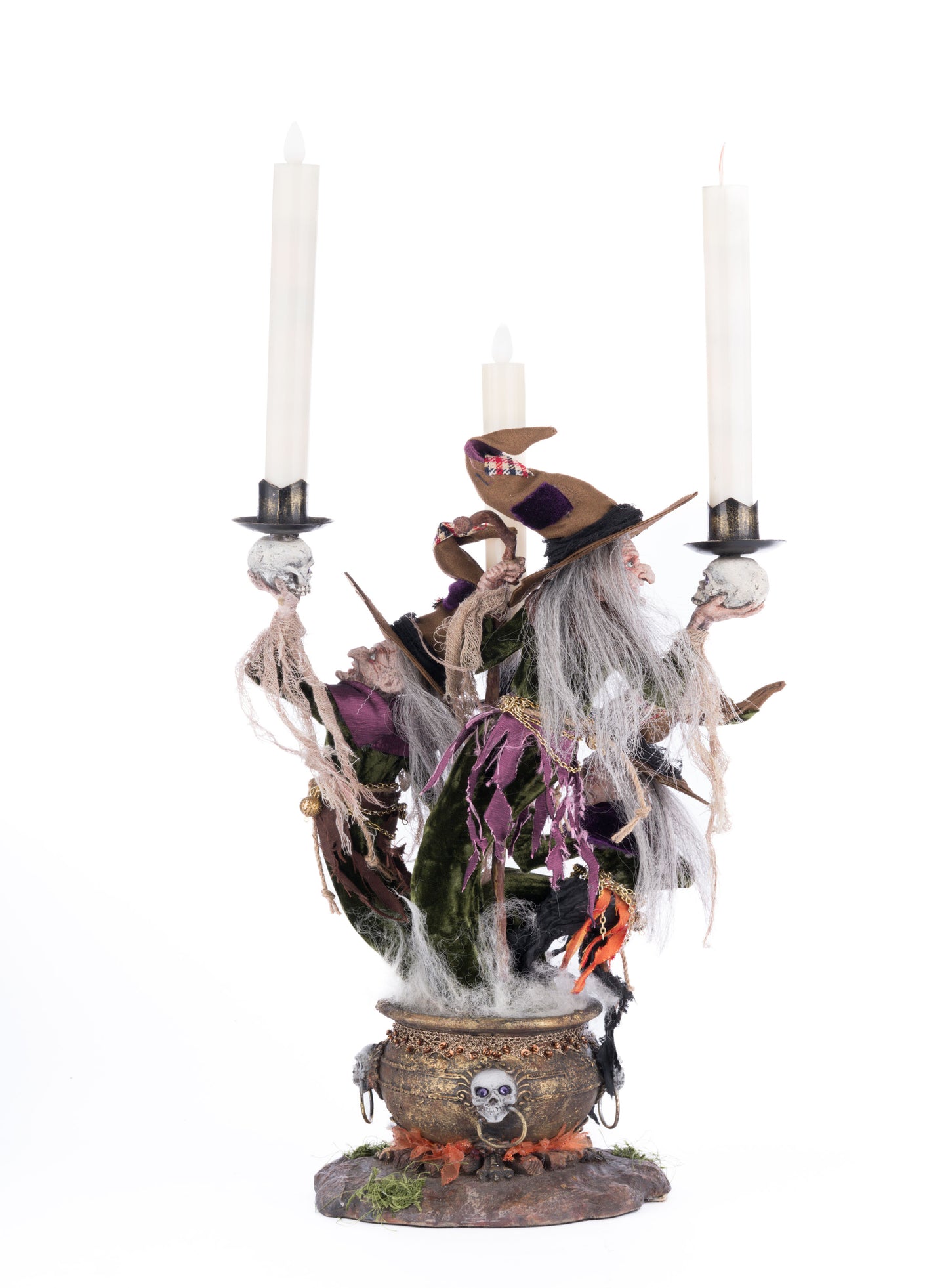 Katherine's Collection Broomstick Acres Witches Candle Holder