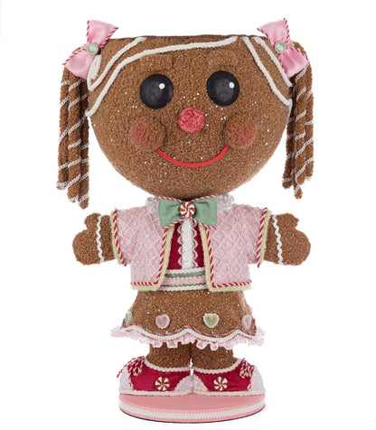 Katherine's Collection Sugar E. Sweet Gingerbread Girl Candy Container