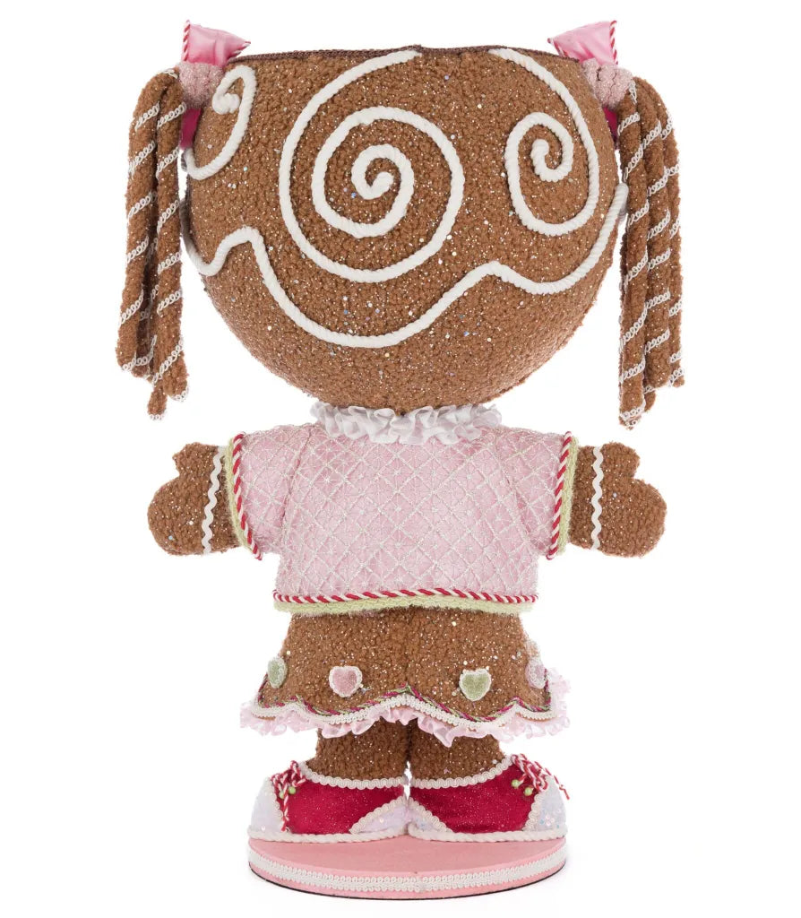 Katherine's Collection Sugar E. Sweet Gingerbread Girl Candy Container