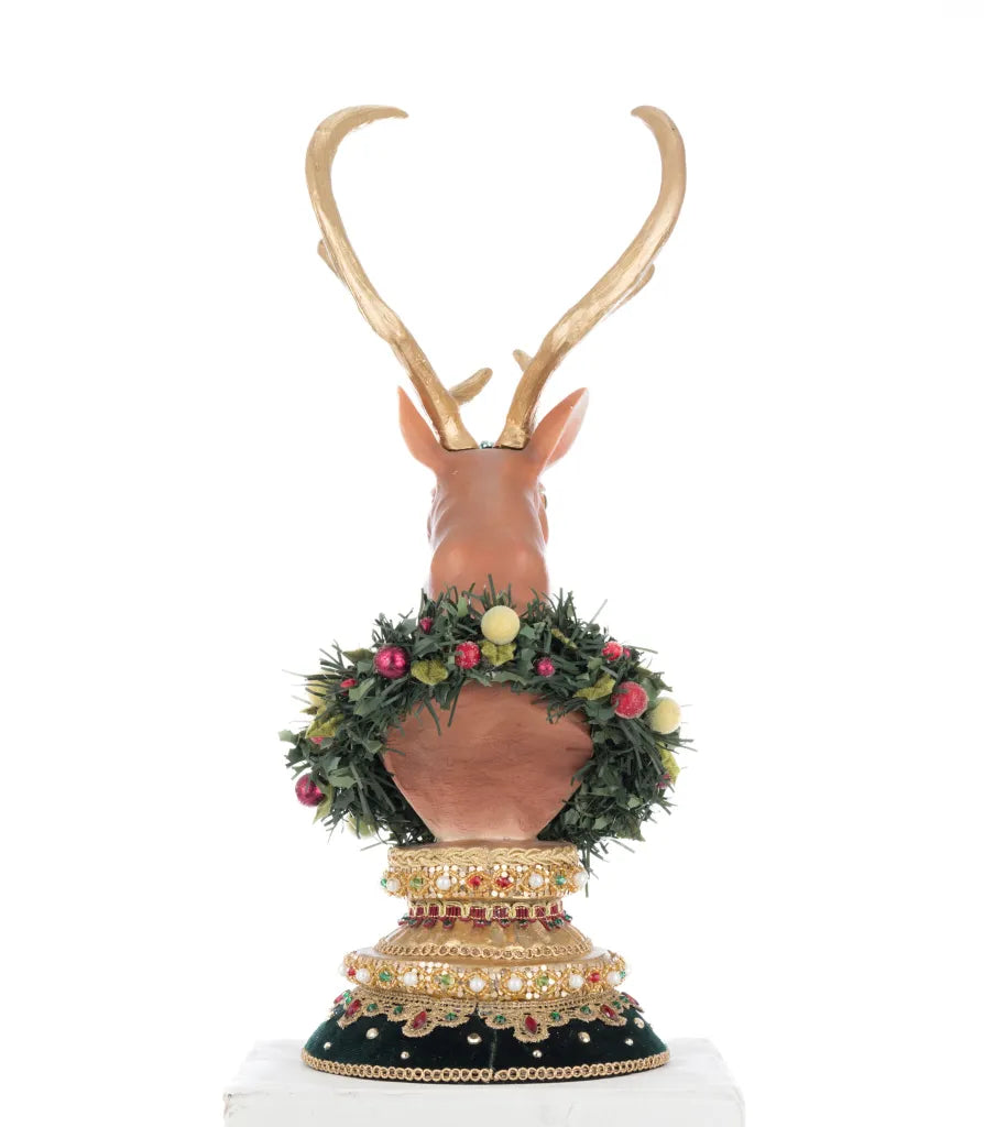 Katherine's Collection Winter Balsam and Berry Deer Stocking Holder