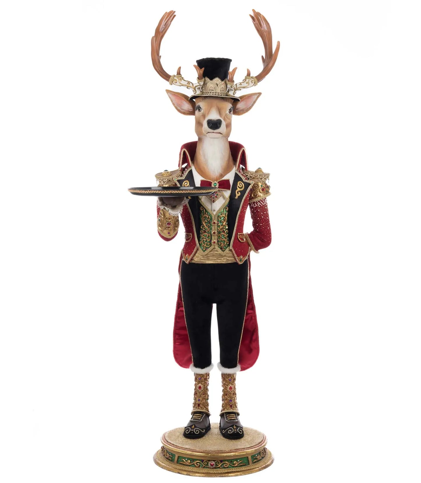 Katherine's Collection Christmas Ball Reindeer Butler 48-Inch