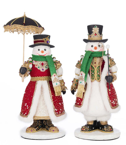 Katherine's Collection Sir Frosty Banks and Dame Icy Banks Set of 2