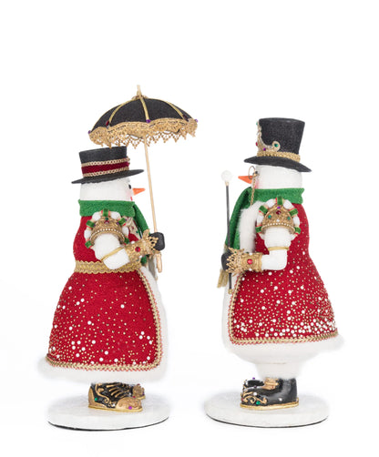 Katherine's Collection Sir Frosty Banks and Dame Icy Banks Set of 2