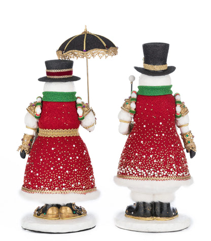 Katherine's Collection Sir Frosty Banks and Dame Icy Banks Set of 2