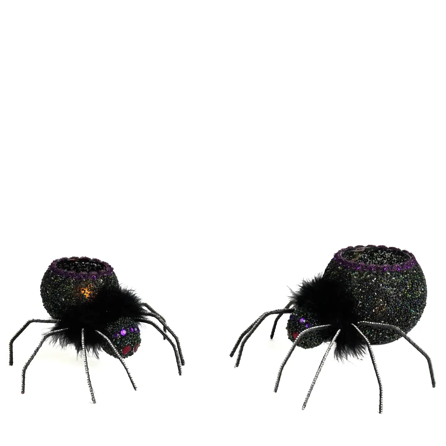 Spider Tea Lights Set of 2 by Katherines Collection