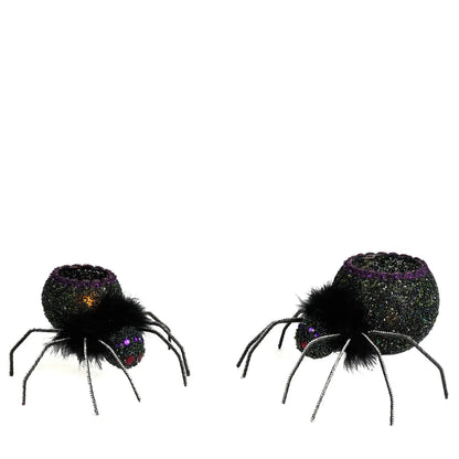 Spider Tea Lights Set of 2 by Katherines Collection