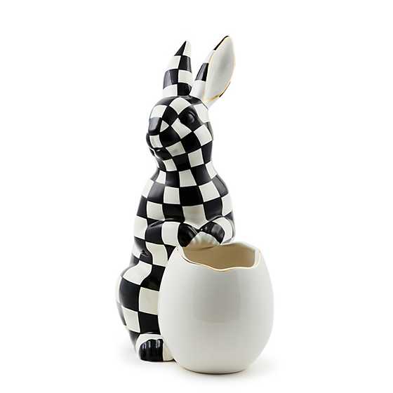 White Rabbit Ceramic Large Bunny Vase by Mackenzie Childs