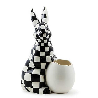 White Rabbit Ceramic Large Bunny Vase by Mackenzie Childs