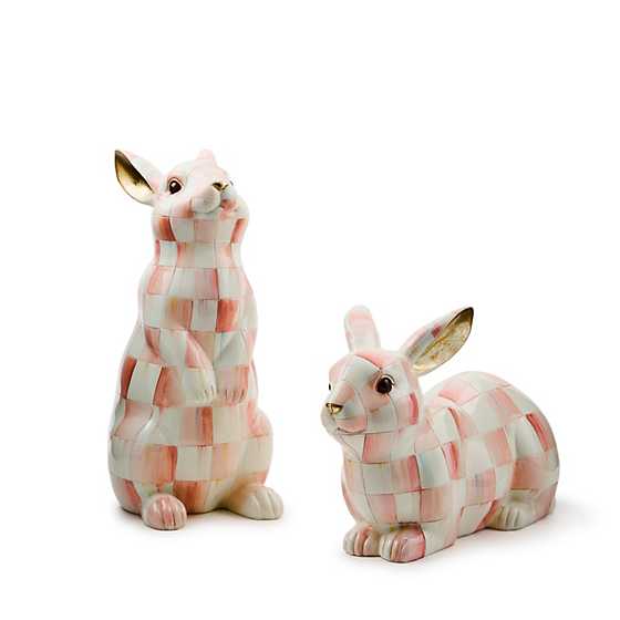 Rosy Check Standing Bunny by Mackenzie Childs