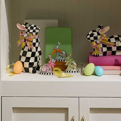 Calico Mini Foil Bunnies, Set of 3 by Mackenzie Childs