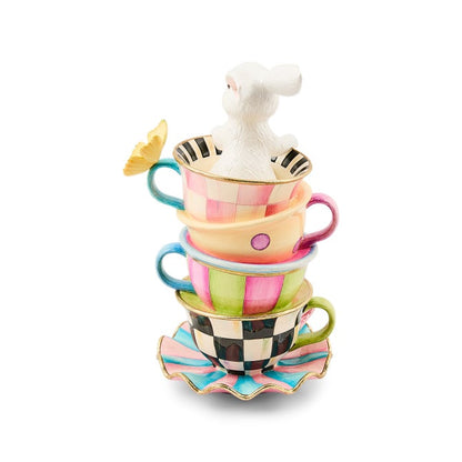 Frolic Spring Stacked Teacup Bunny Mackenzie Childs