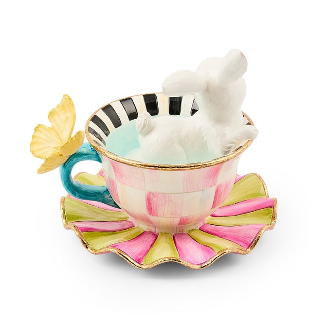 Frolic Spring Teacup Bunny Mackenzie Childs
