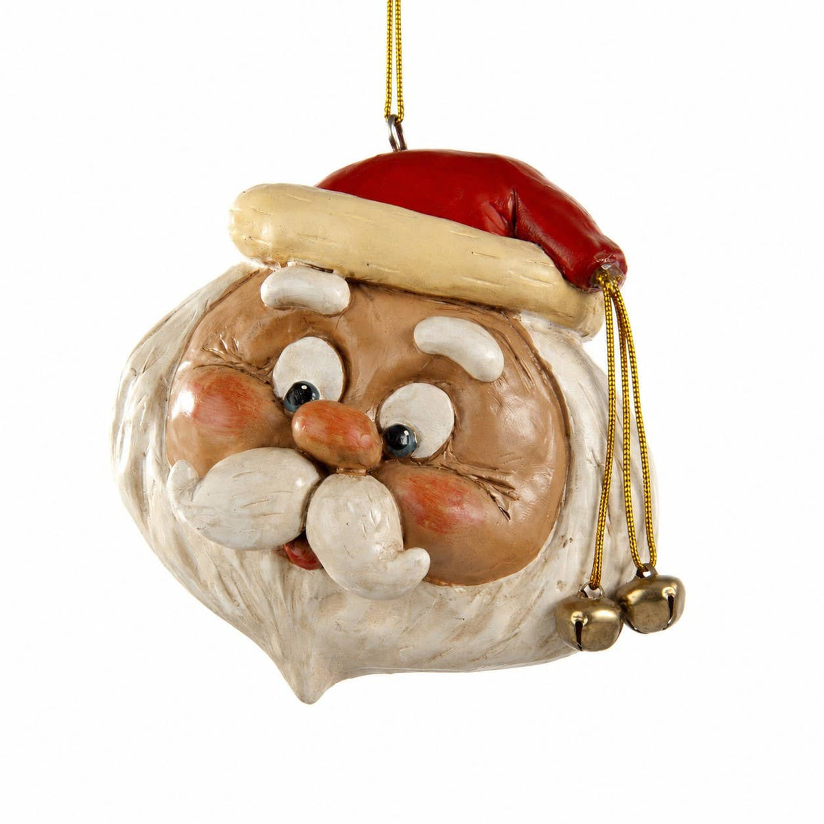 Large Round Santa Head Ornament - Holiday - BAC 101