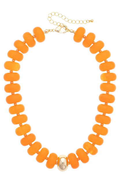 San Sebastián Beaded Resin Necklace