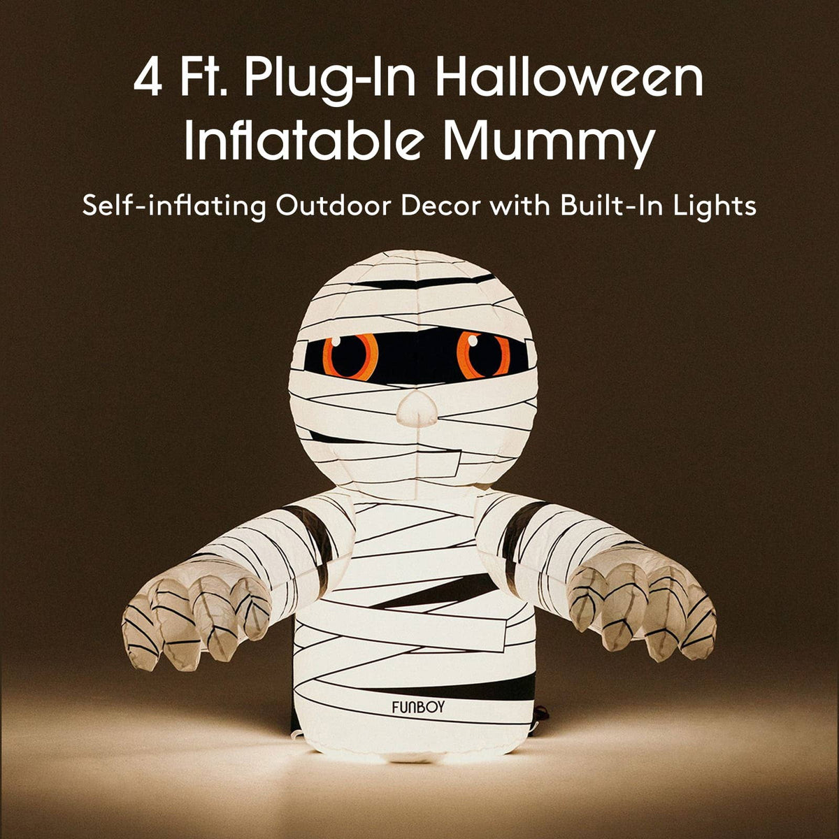 Light Up Halloween Mummy Outdoor Decorations
