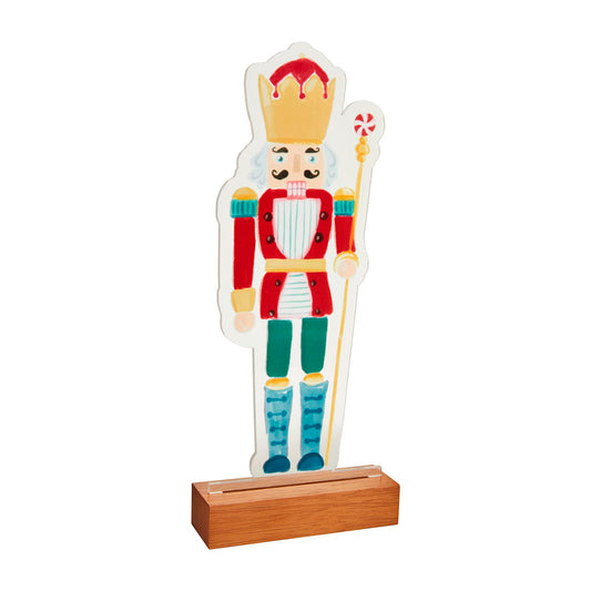 LG ACRYLIC LIGHT UP NUTCRACKER