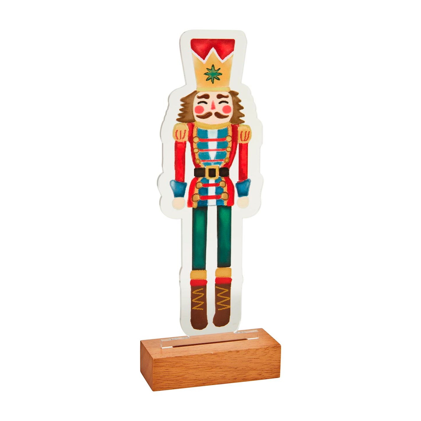 SM ACRYLIC LIGHT UP NUTCRACKER