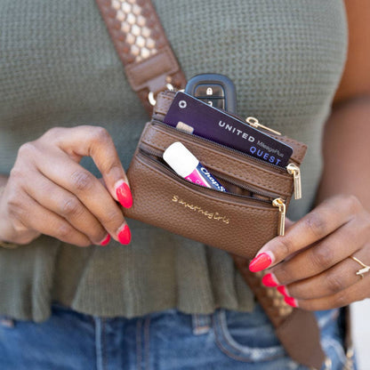 Clip & Go Strap w/Zippered Pouch Fun Dots