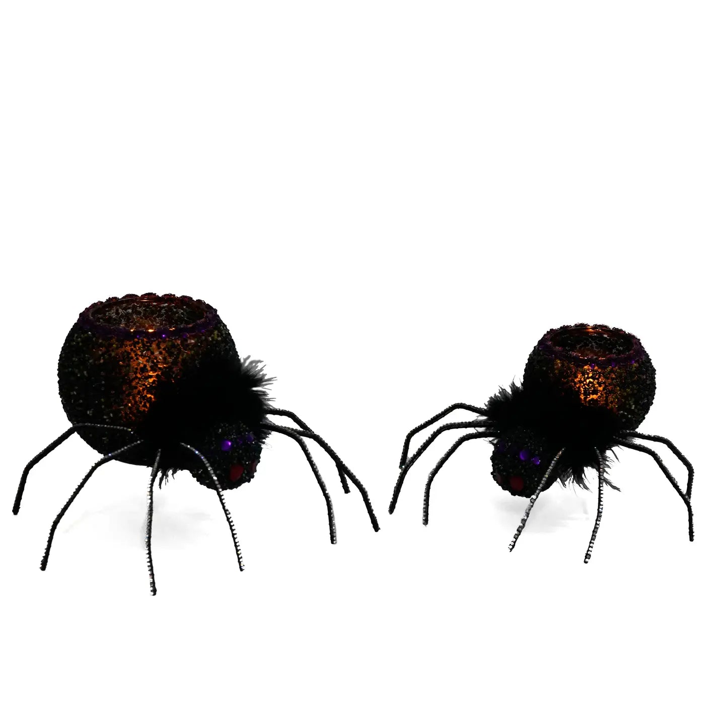 Spider Tea Lights Set of 2 by Katherines Collection