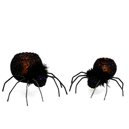 Spider Tea Lights Set of 2 by Katherines Collection