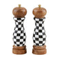 Checkered Salt & Pepper Grinder Set