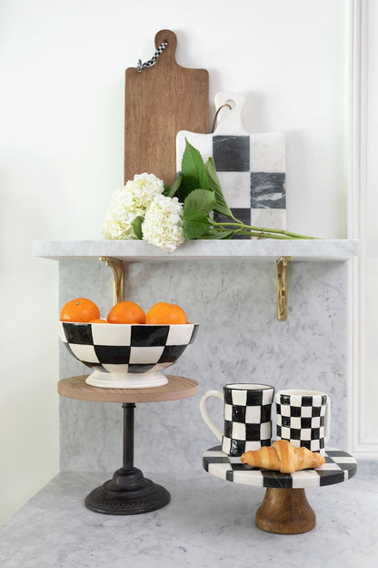 Checkered Pedestal