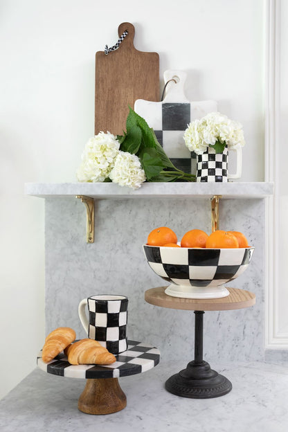 Checkered Pedestal