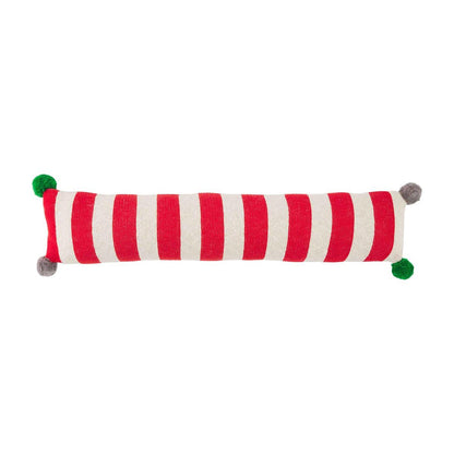 Red Skinny Stripe Pillow