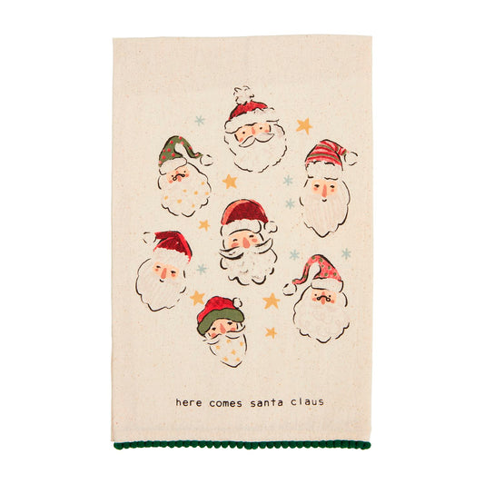 SANTA PRINTED CHRISTMAS TOWELS