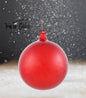 6" Red Glitter Bubblegum Glass Ball Ornament