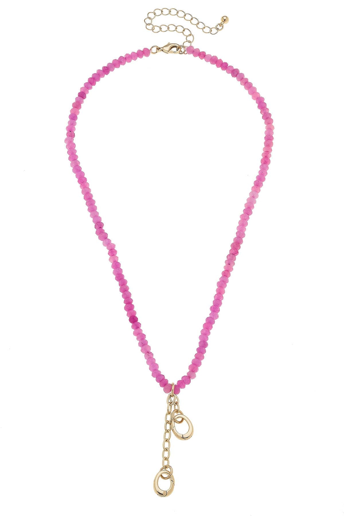 Lucy Gemstone Beaded Multi-Charm Necklace Base