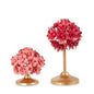 7.75" PINK FLORAL CANDLE HOLDERS