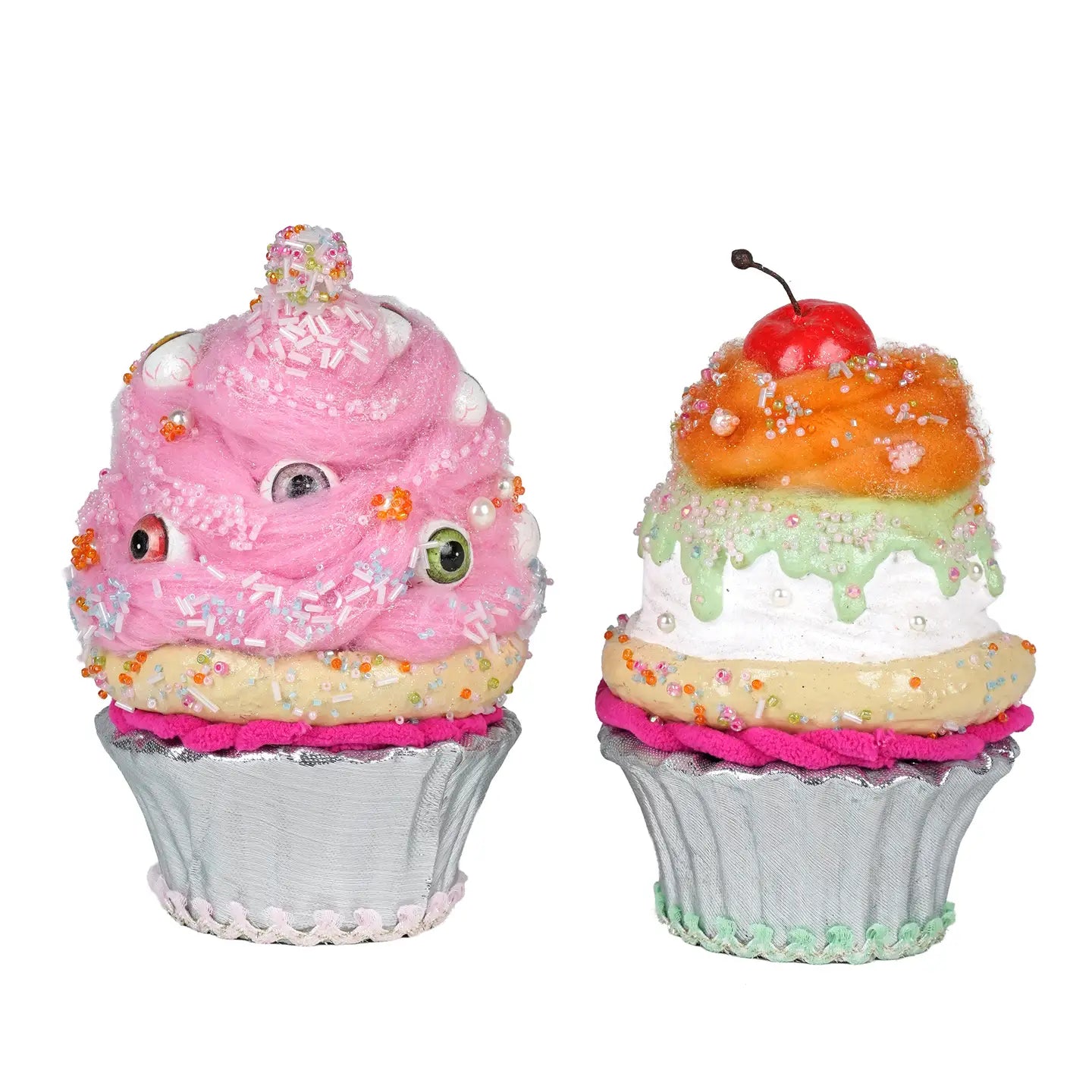 Sticky Sweet Crazy Eyes Cupcakes Assortment of 2 by Katherines Collection