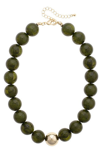 Marjorie Fall Beaded Necklace