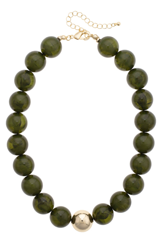 Marjorie Fall Beaded Necklace
