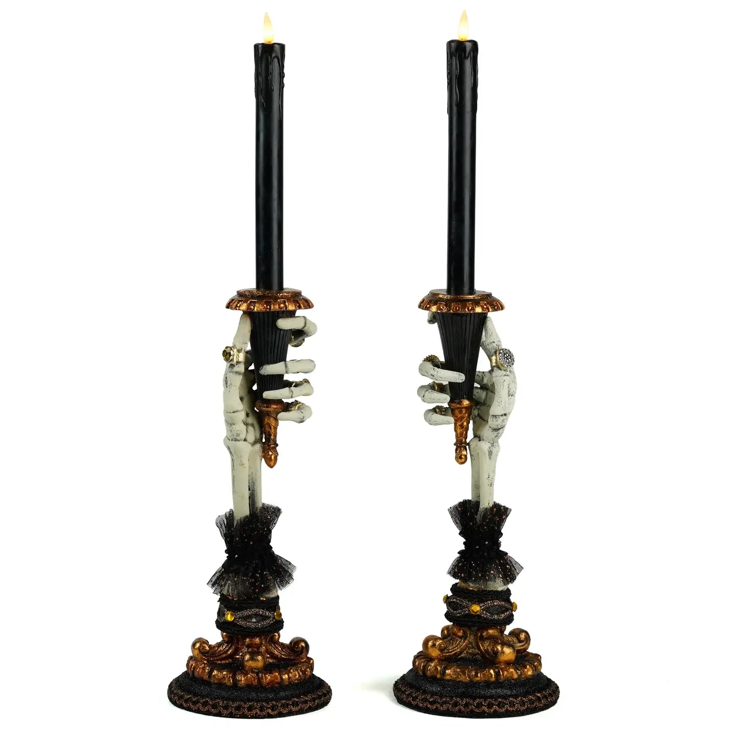 Skeleton Hand Candle Holders Set of 2 by Katherines Collection