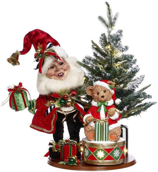 Mark Roberts Decorating Tree Elf Scene with Lights, Large