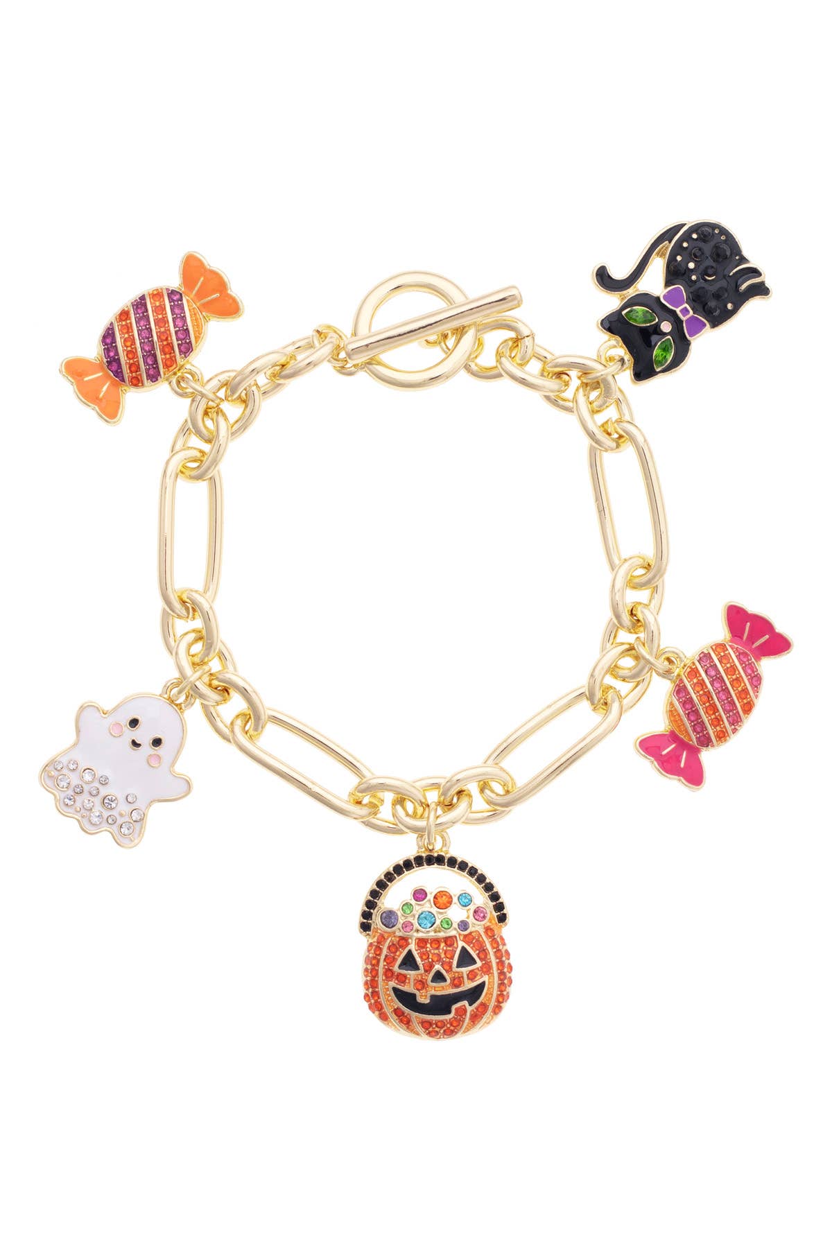 This is Halloween Enamel Charm Bracelet