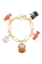 This is Halloween Enamel Charm Bracelet