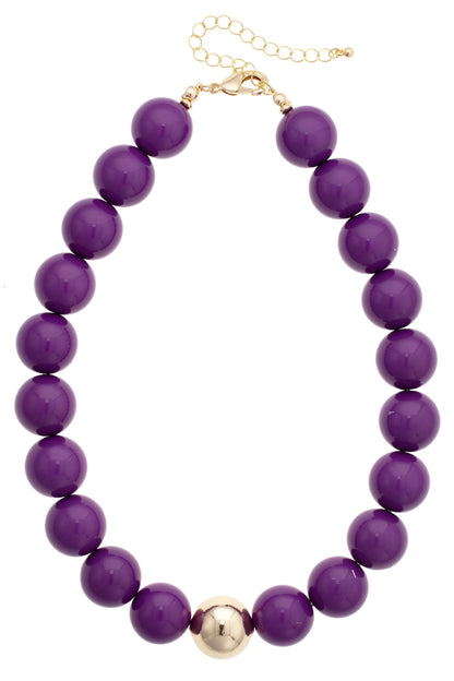 Marjorie Game Day Beaded Necklace
